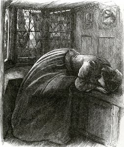 Mariana aus Tennysons Gedichten von John Everett (after) Millais