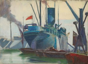 Tarnschiffe in den Londoner Docks, ca. 1915-18