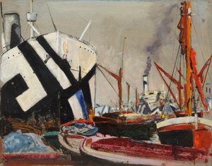 Londoner Docks, spätes 19. bis Mitte 20. Jahrhundert