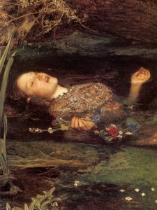 Ophelia (Detail) von John Everett Millais