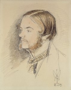 Porträt von William Holman Hunt, 1854 von John Everett Millais
