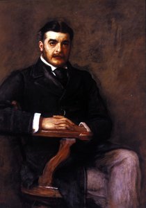 Sir Arthur Seymour Sullivan (1842 - 1900). Gemälde von J. E. Millais. National Portrait Gallery, London von John Everett Millais