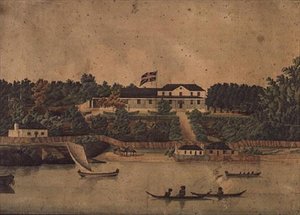 Erstes Government House, Sydney, ca. 1807 von John Eyre