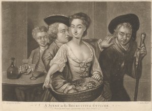 Eine Szene in "Der Werbeoffizier"