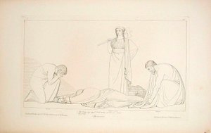 Klytaimnestra und der Chor von John Flaxman