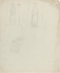 Entwürfe für ein Denkmal (recto und verso)