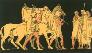 Diomed und Ulysses, zurückkehrend mit den Beutestücken von Rhesus
