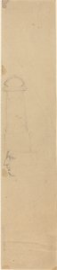 Gesicht im Profil nach links und Denkmal von John Flaxman