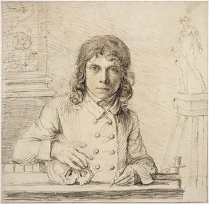 Selbstporträt im Alter von 24 Jahren, 1779 von John Flaxman