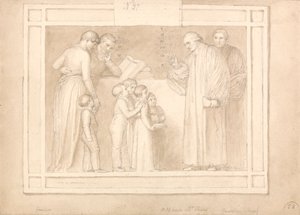 Studie für ein Denkmal für den Reverend John Clowes