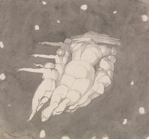 Die Erschaffung des Himmels von John Flaxman