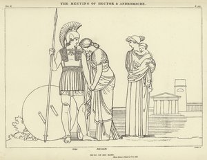 Das Treffen von Hector und Andromache von John Flaxman