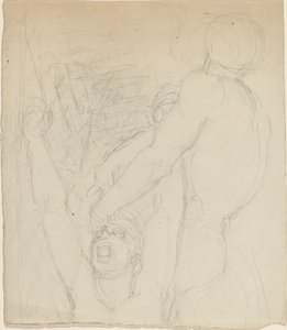 Zwei kämpfende Figuren von John Flaxman