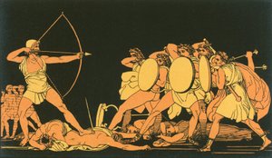 Odysseus tötet die Freier