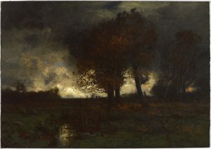 Ein stürmischer Tag, 1887 von John Francis Murphy
