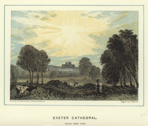 Exeter Kathedrale, Südwestansicht von John Francis Salmon