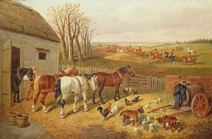 Ein geschäftiger Bauernhof von John Frederick Herring