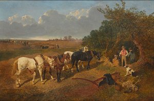 Das Team ausruhen von John Frederick Jr. Herring