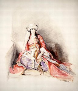 Eine levantinische Dame in türkischer Kleidung, Konstantinopel