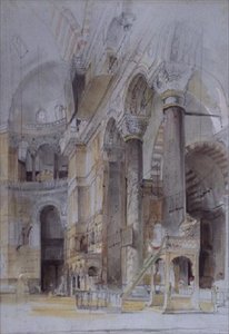 Innenraum der Hagia Sophia, Konstantinopel