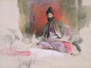 Studie eines türkischen Magnaten, möglicherweise Hallicoo Mirza, um 1840