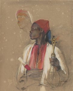 Studie für Der Pfeifenträger von John Frederick Lewis