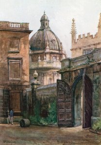 Eingangstor des Hertford College und die Radcliffe-Bibliothek
