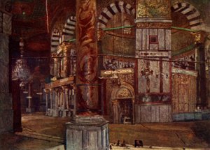 Innenansicht des Felsendoms von Südosten, 1902 von John Fulleylove