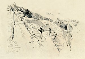 Auf dem Ölberg, wo die Jünger während der Agonie im Garten schliefen, 1902 von John Fulleylove