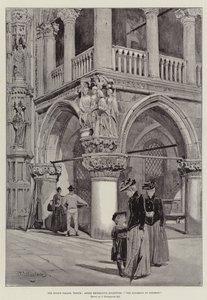 Der Dogenpalast, Venedig, Winkeldekorative Skulptur, Das Urteil Salomos von John Fulleylove