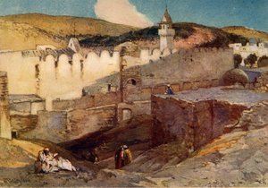 Die Moschee in Hebron über der Höhle von Machpela