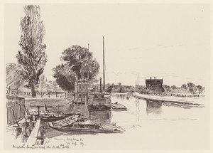 Das Bootshaus der Universität von John Fulleylove