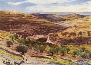 Tal von Hinnom, mit dem Hügel des Ärgernisses von John Fulleylove