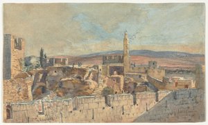 Ansicht der Altstadt von Jerusalem, 2. Hälfte des 19. Jahrhunderts