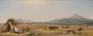 Ernte auf der römischen Campagna