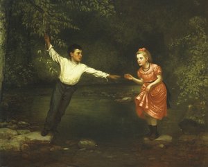 Trittsteine über den Bach