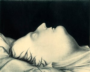 Napoleon auf seinem Sterbebett (1821, 1921)