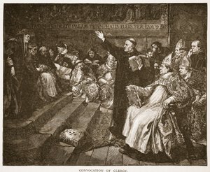 Versammlung des Klerus, Illustration aus 