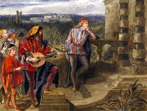 Illustration für Die zwei Herren aus Verona von William Shakespeare von John Gilbert