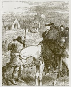 König Johann und der Abt von Canterbury von John Gilbert