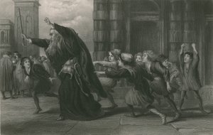 Shylock nach dem Prozess, Der Kaufmann von Venedig von John Gilbert