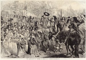 Die Restauration von Charles II von John Gilbert