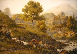 Ein Bergbauernhof von John Glover