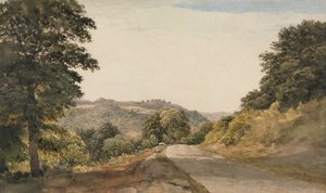 Eine Straße in Yorkshire von John Glover