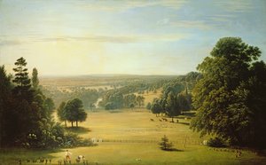 Blick von der Villa von Lord Northwick auf Harrow on the Hill von John Glover