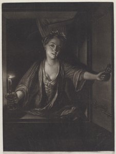 Mädchen mit einer Kerze
