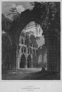 Innenraum der Lanercost Priory, Cumberland, 1814 von John Greig