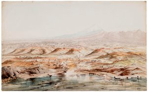 Aquarell von New Plymouth von John Gully