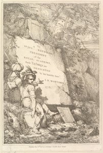 Frontispiz Fünfzehn Radierungen gewidmet Sir Joshua Reynolds, 1778