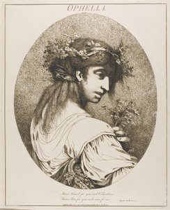 Ophelia, aus Zwölf Charaktere von Shakespeare von John Hamilton Mortimer